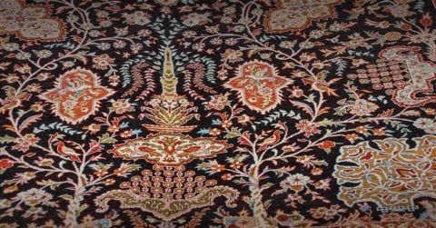 Silk carpet