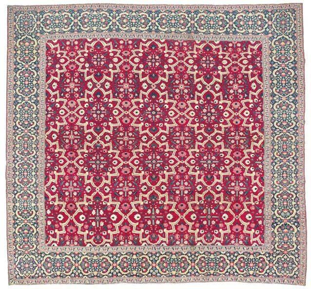 Mughal Star Lattice Carpet