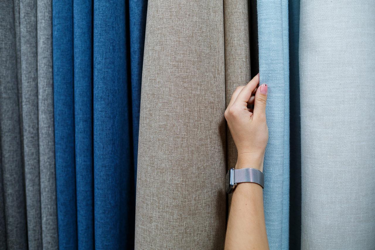 Fabric for winter curtains