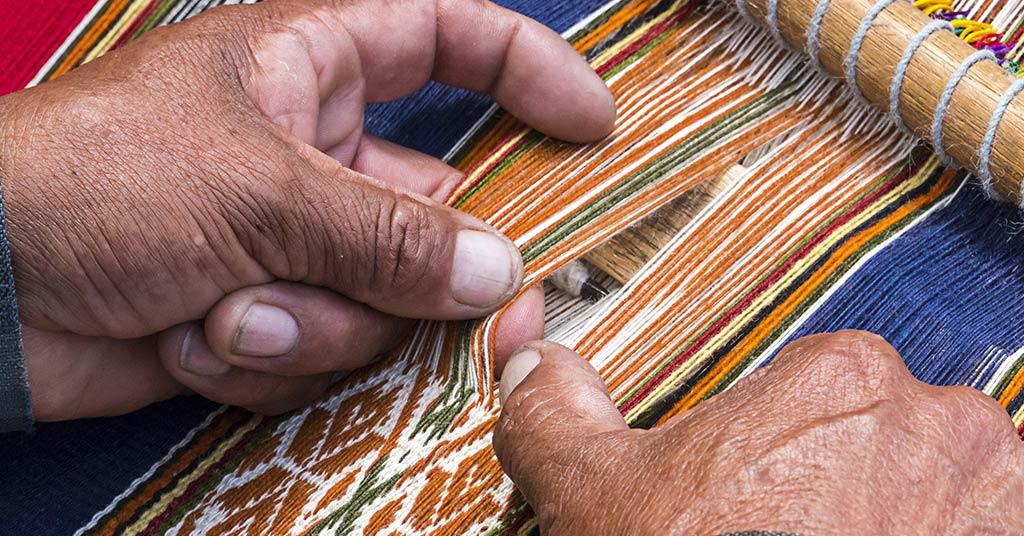 handwoven carpet material