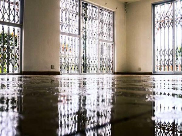 leak flooding carpet home