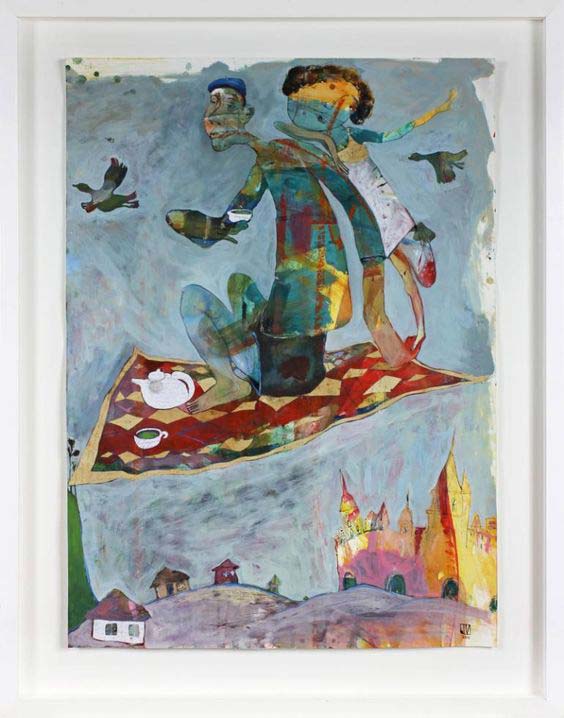 oil on paper ilya volykhine