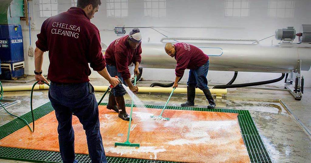 off site rug cleaning wash pond