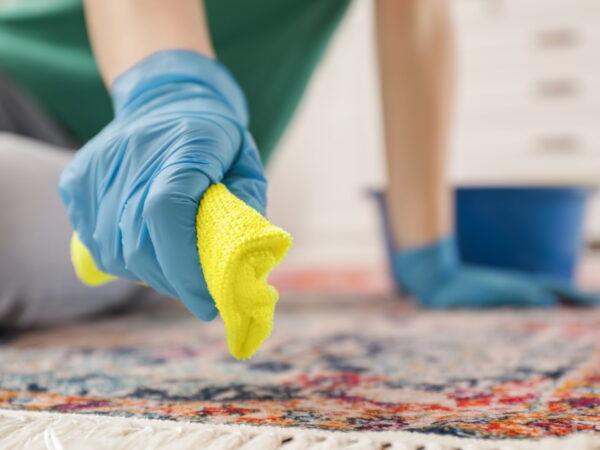 removing blood stains from carpet