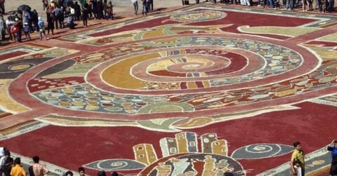 Unusual Persian Carpets - Made of Sand!